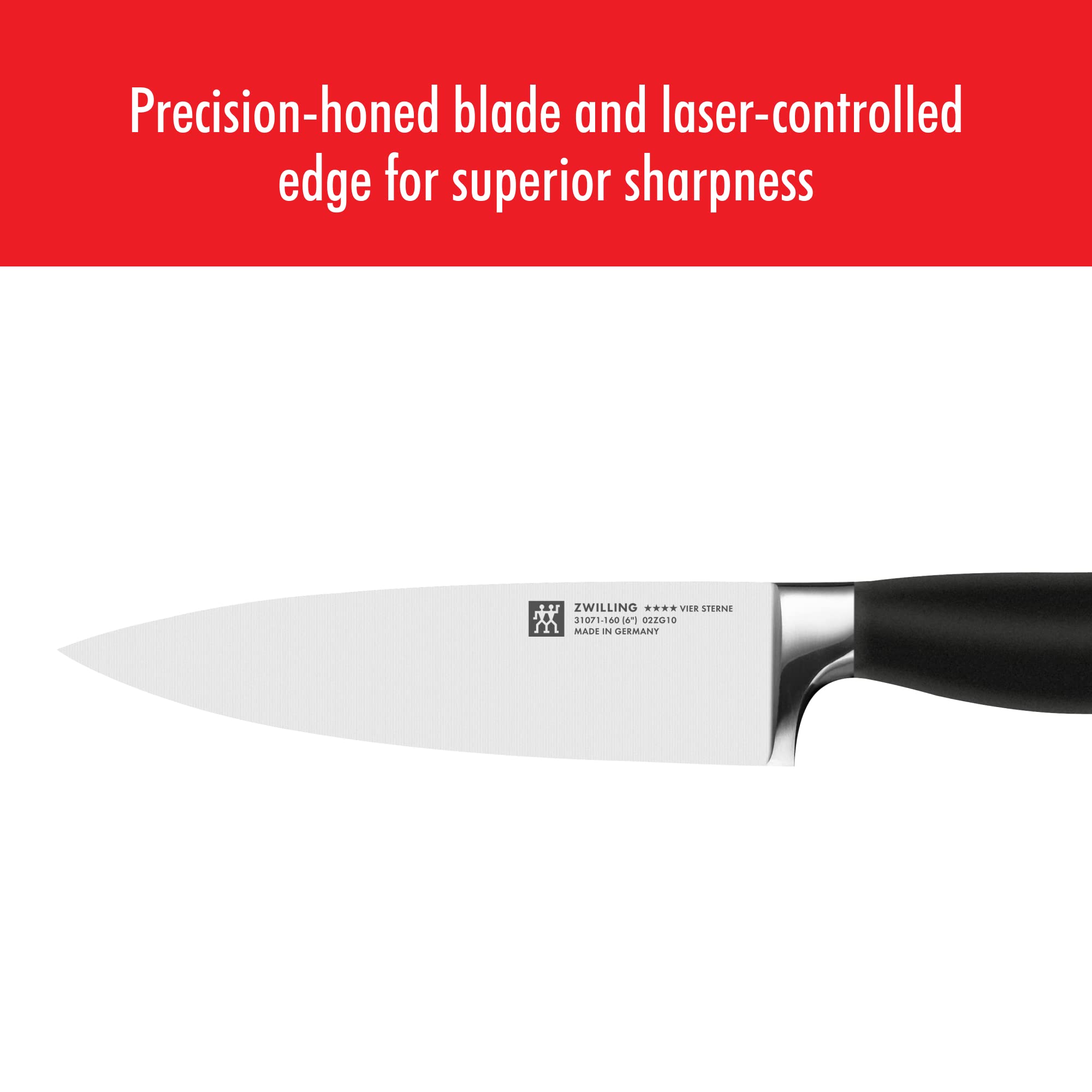 Zwilling Vier Sterne Coltello Cuoco 15 cm Forgiato