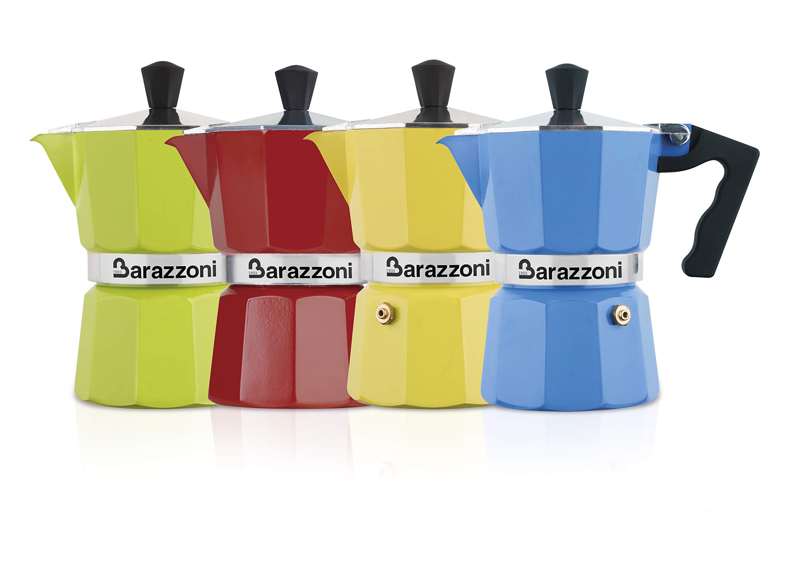 Barazzoni La Caffettiera Moka rossa 1 tazza alluminio