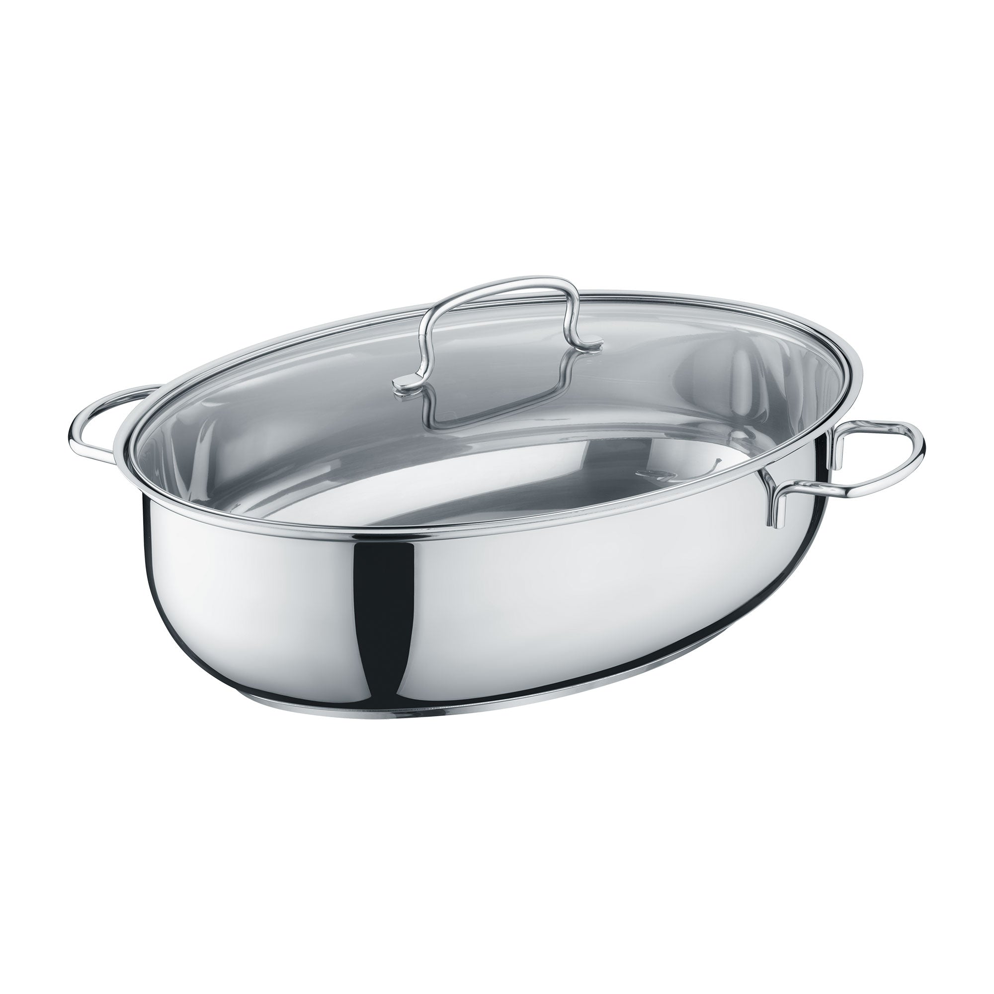 Berndes Bräter Rostiera Ovale 38 cm 7,7 L con Coperchio