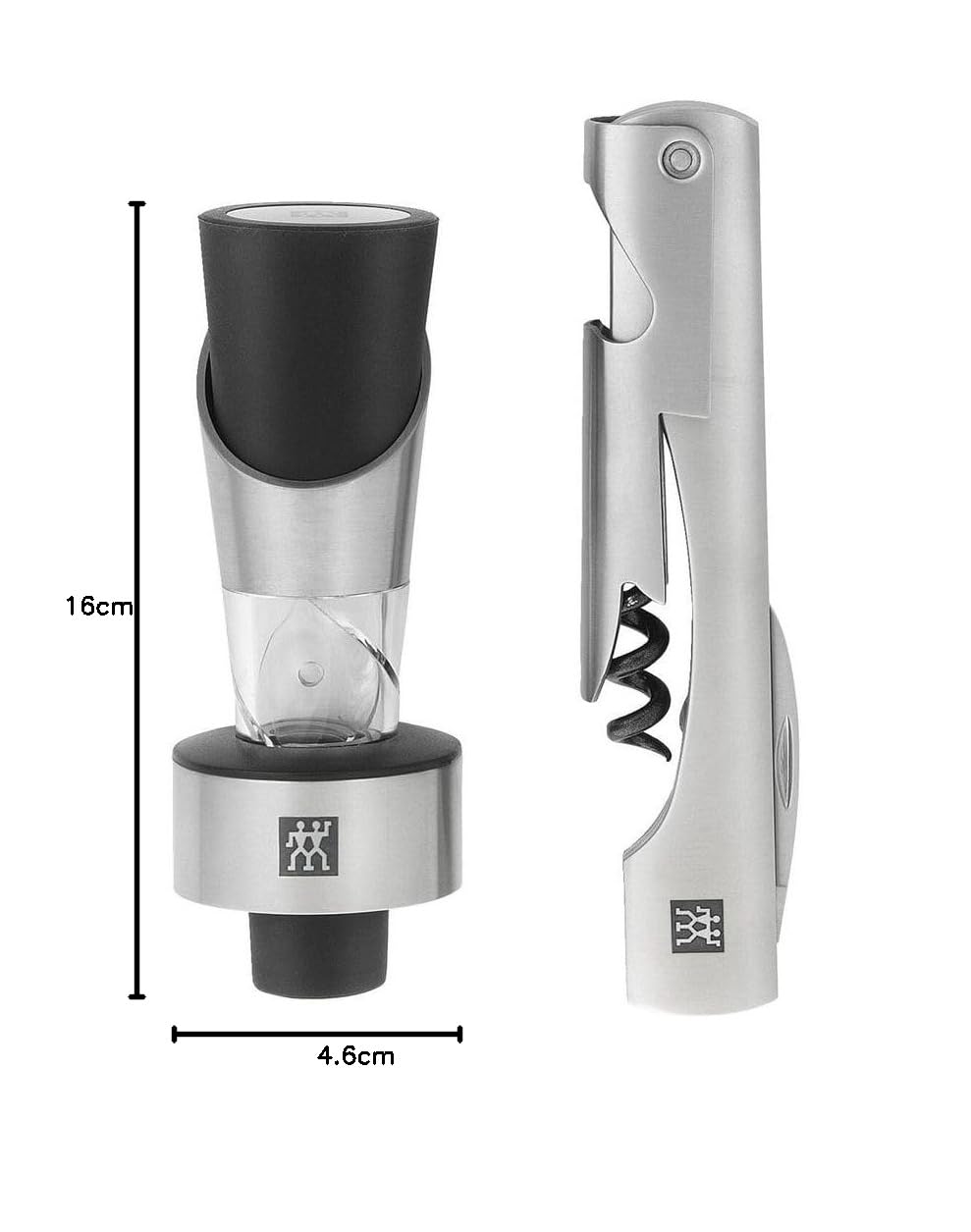 Zwilling Sommelier Set Vino 2 Pezzi Acciaio Inox