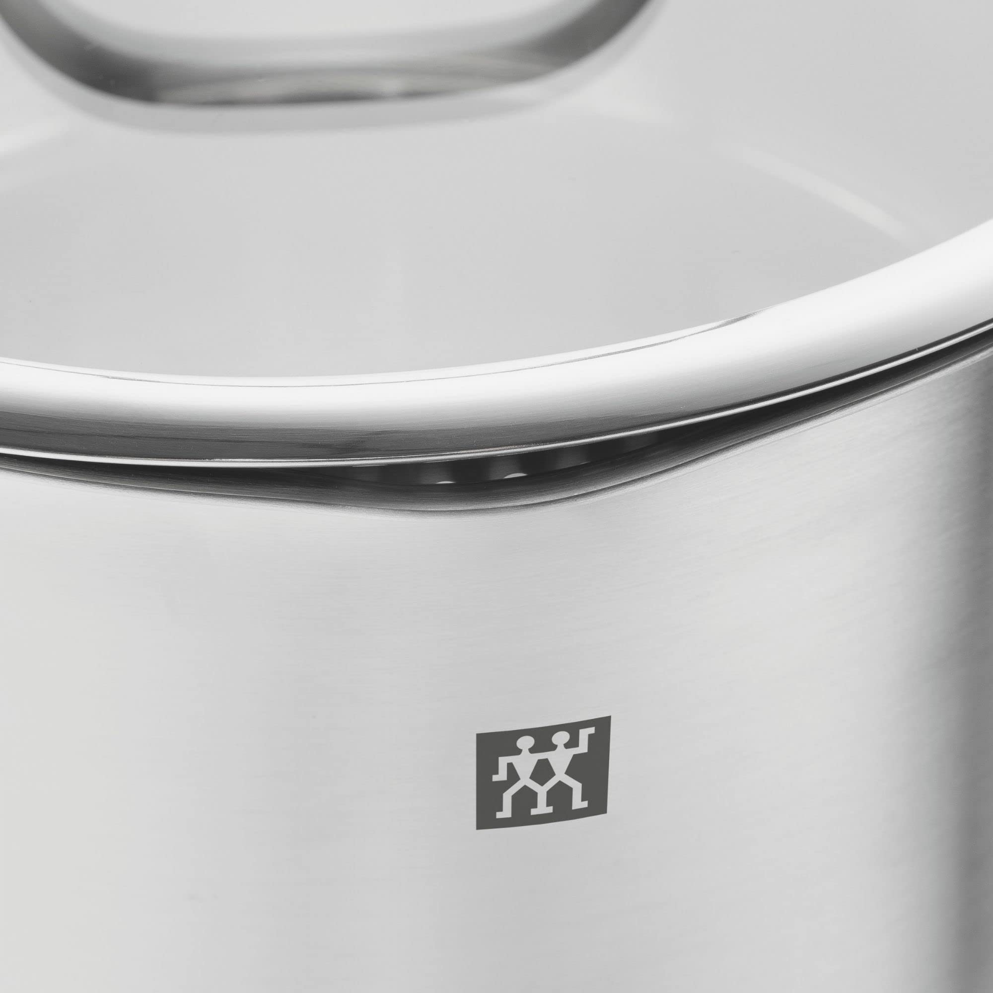 ZWILLING TrueFlow Set Pentole 3 Pezzi Inox con Coperchio Scolatore