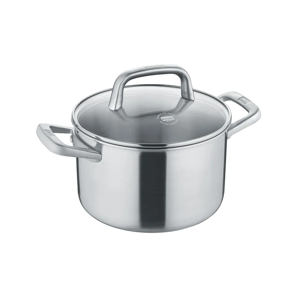Berndes Tricion Resist Pentola 24 cm Acciaio con Coperchio