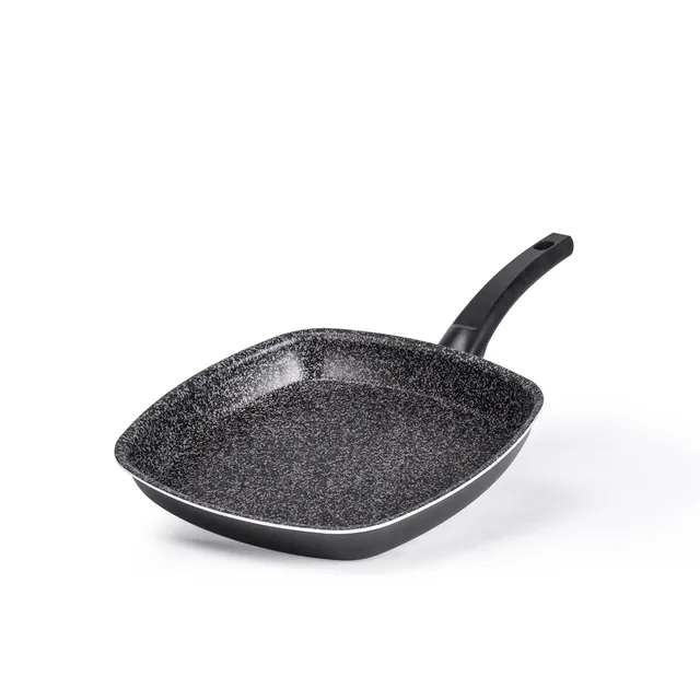 Alluflon Tradizione Italia pescera 28 cm nera effetto pietra