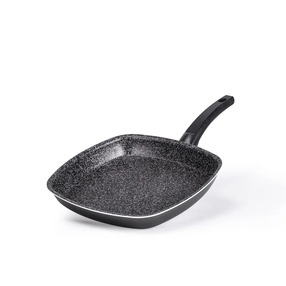 Alluflon Tradizione Italia pescera 28 cm nera effetto pietra