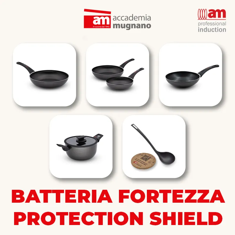 Accademia Mugnano Fortezza set batteria 7 pz induzione