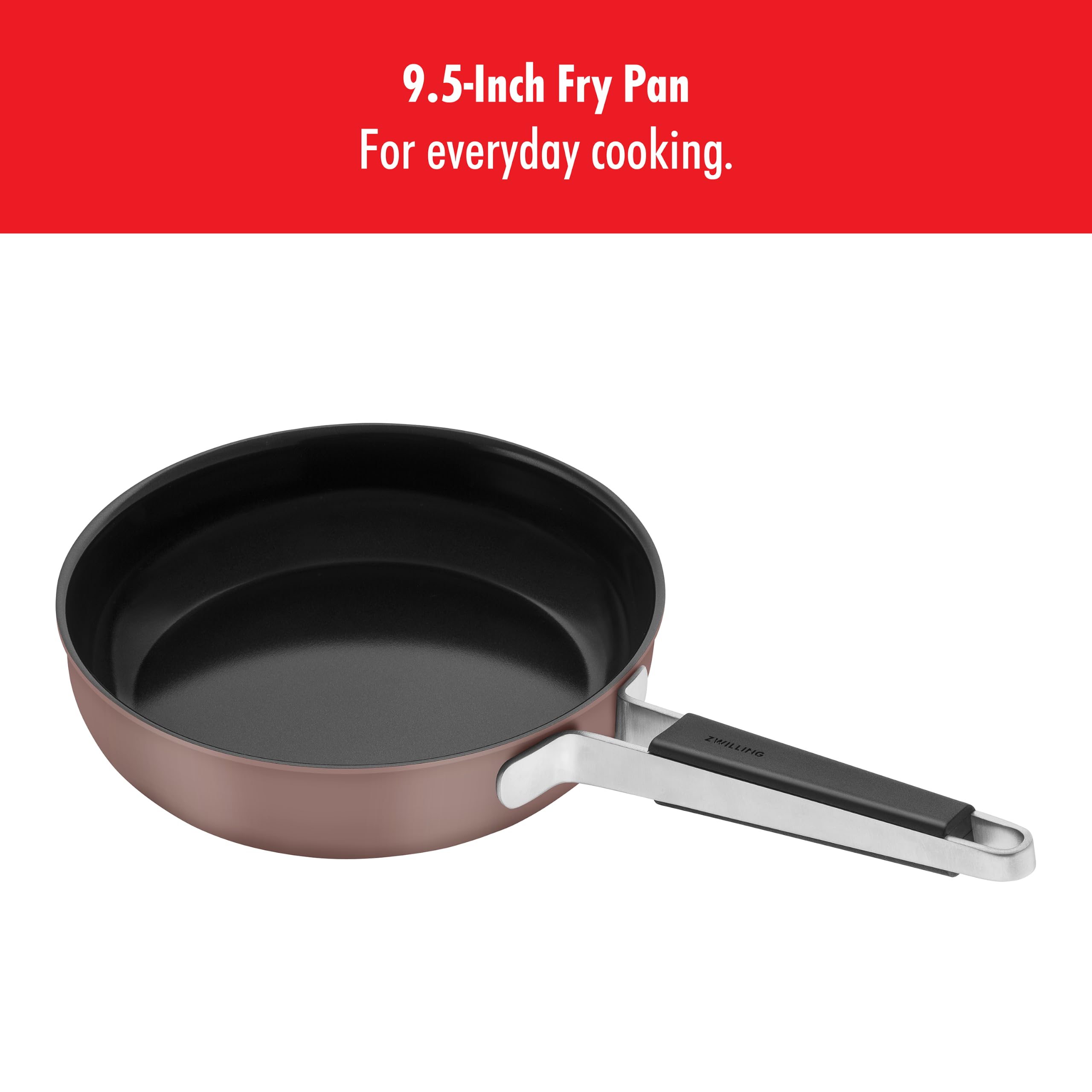 Zwilling Pure Padella Antiaderente 24,1 cm Rosa Senza PFAS