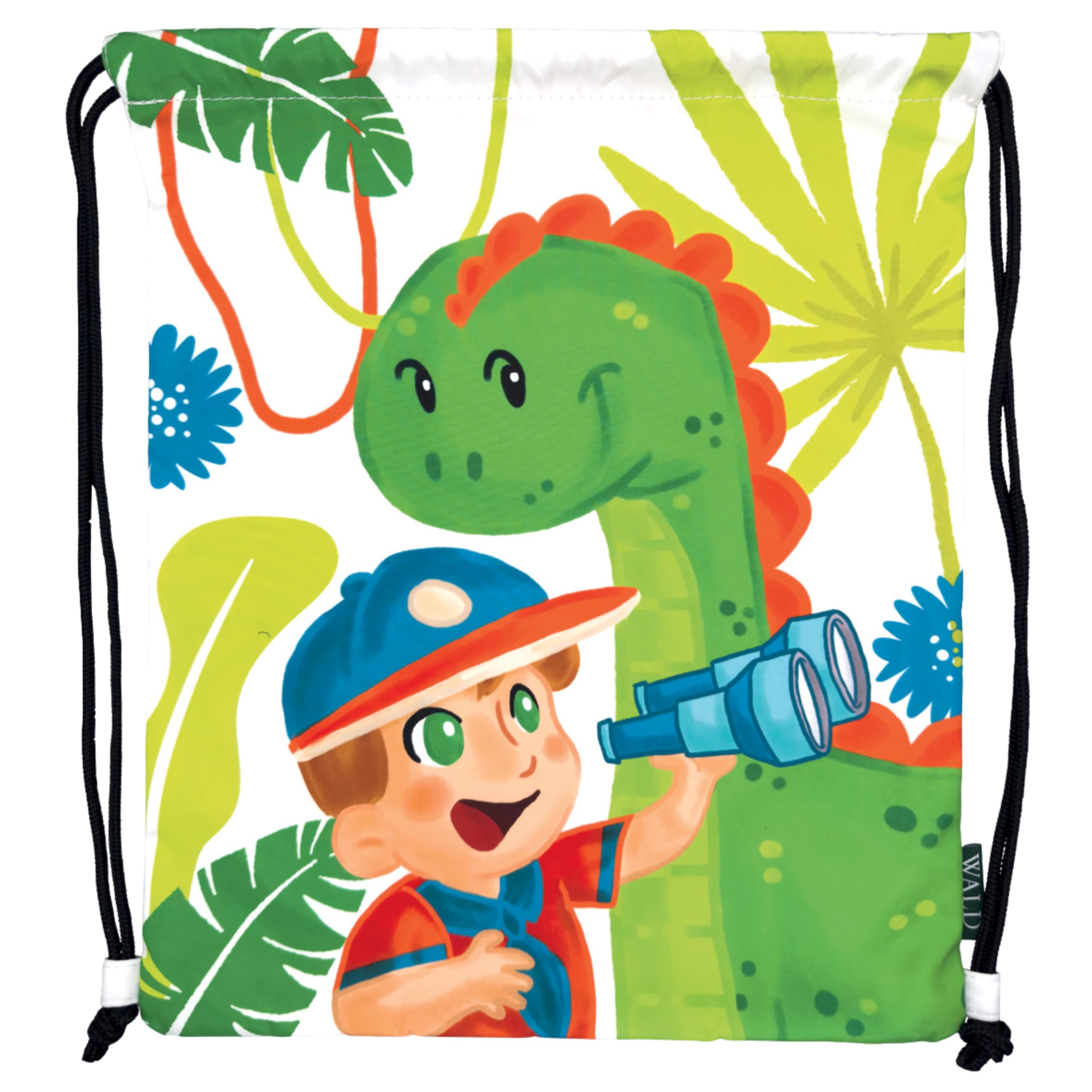 Wald Junior Sacca Dinosauro zainetto cordoncino 34x42 cm