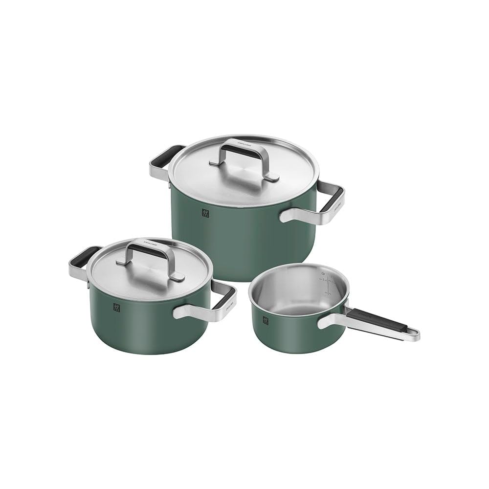 Zwilling Pure set pentole 3 pezzi verde ceramica induzione