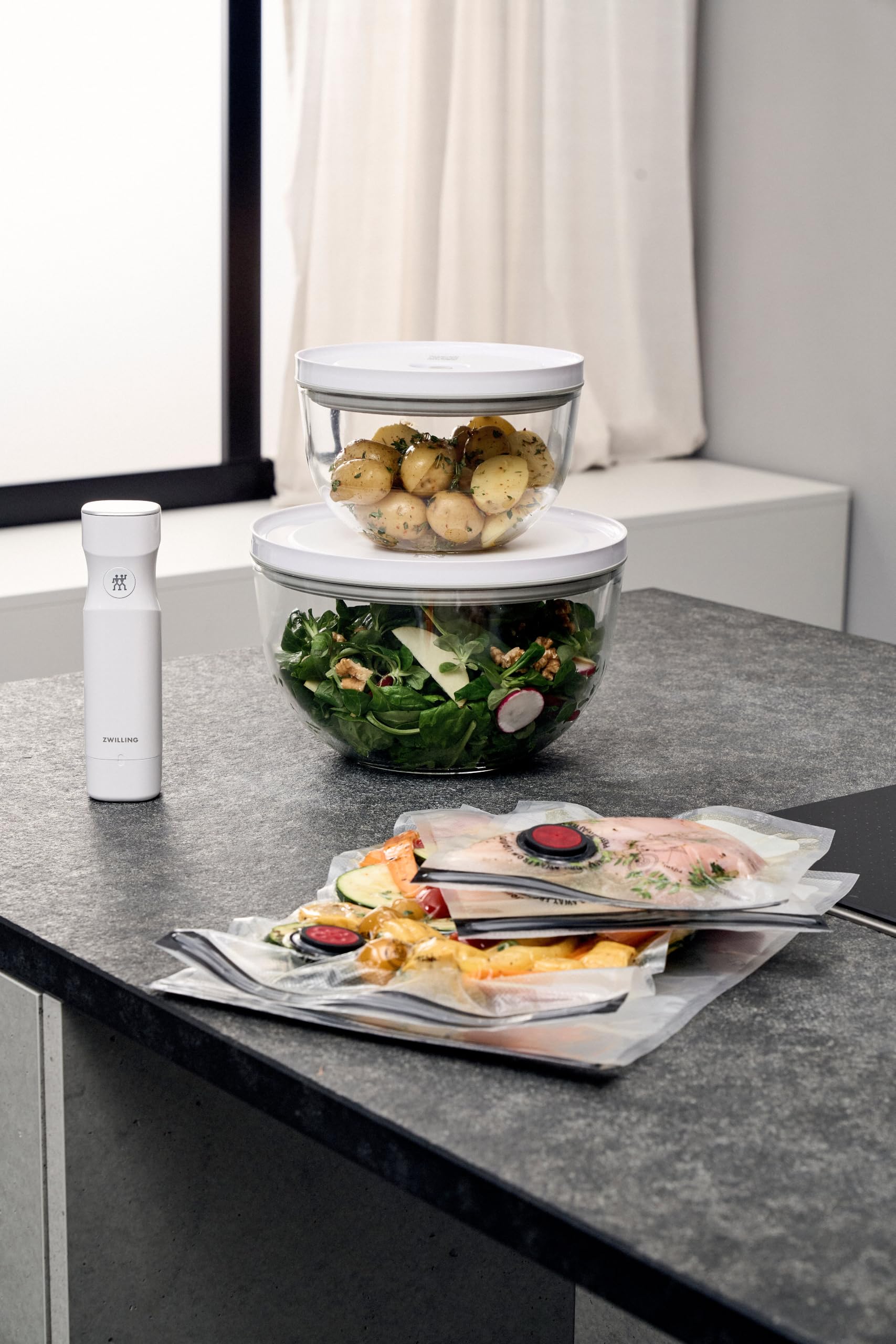 Zwilling Fresh & Save Set Ciotole Vetro 6 Pezzi Sottovuoto