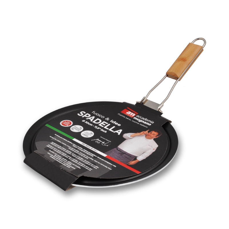 Accademia Mugnano Fuoco & Idee Spadella 30 cm Manico Pieghevole