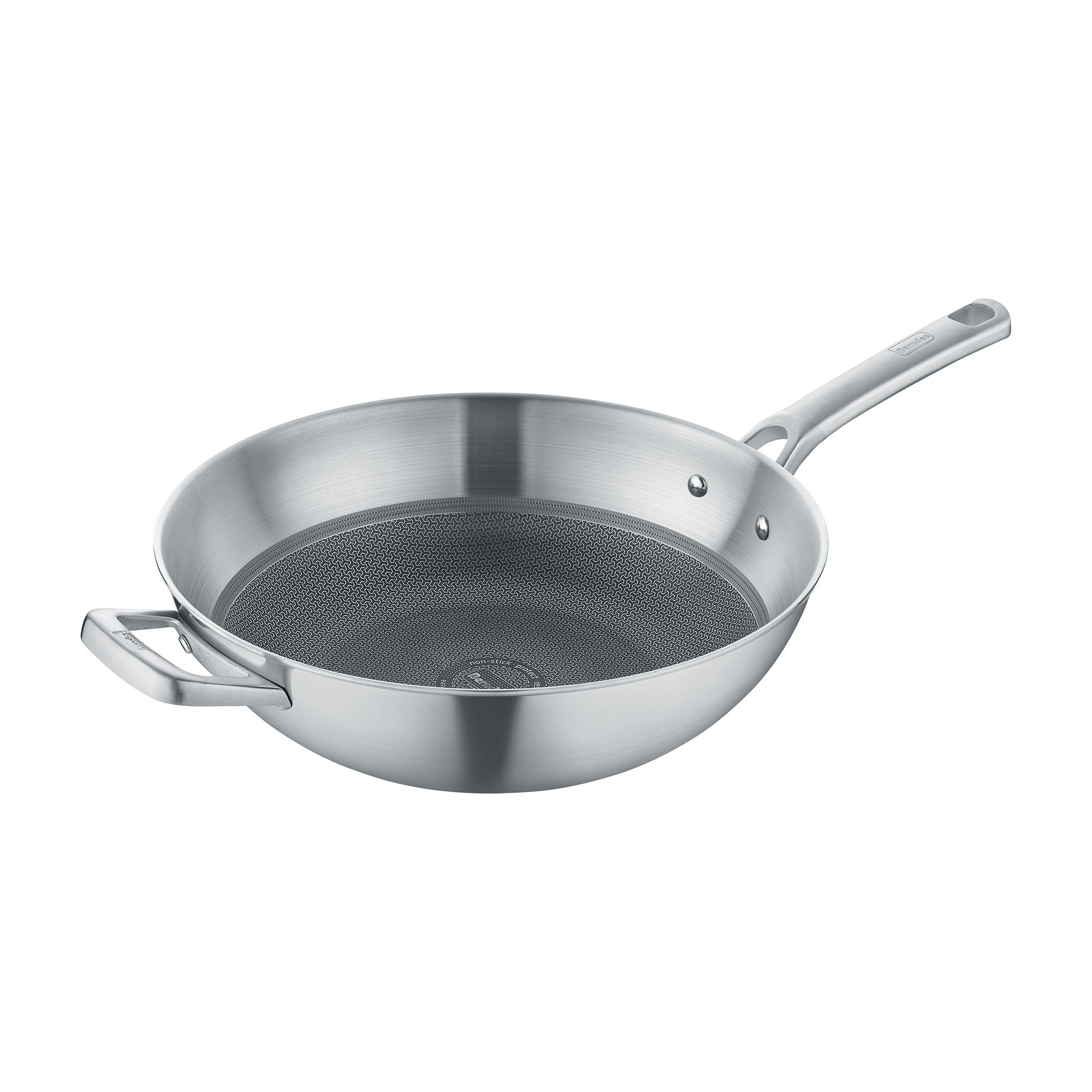 Berndes Tricion Resist Wok 32 cm con Coperchio Quarzo