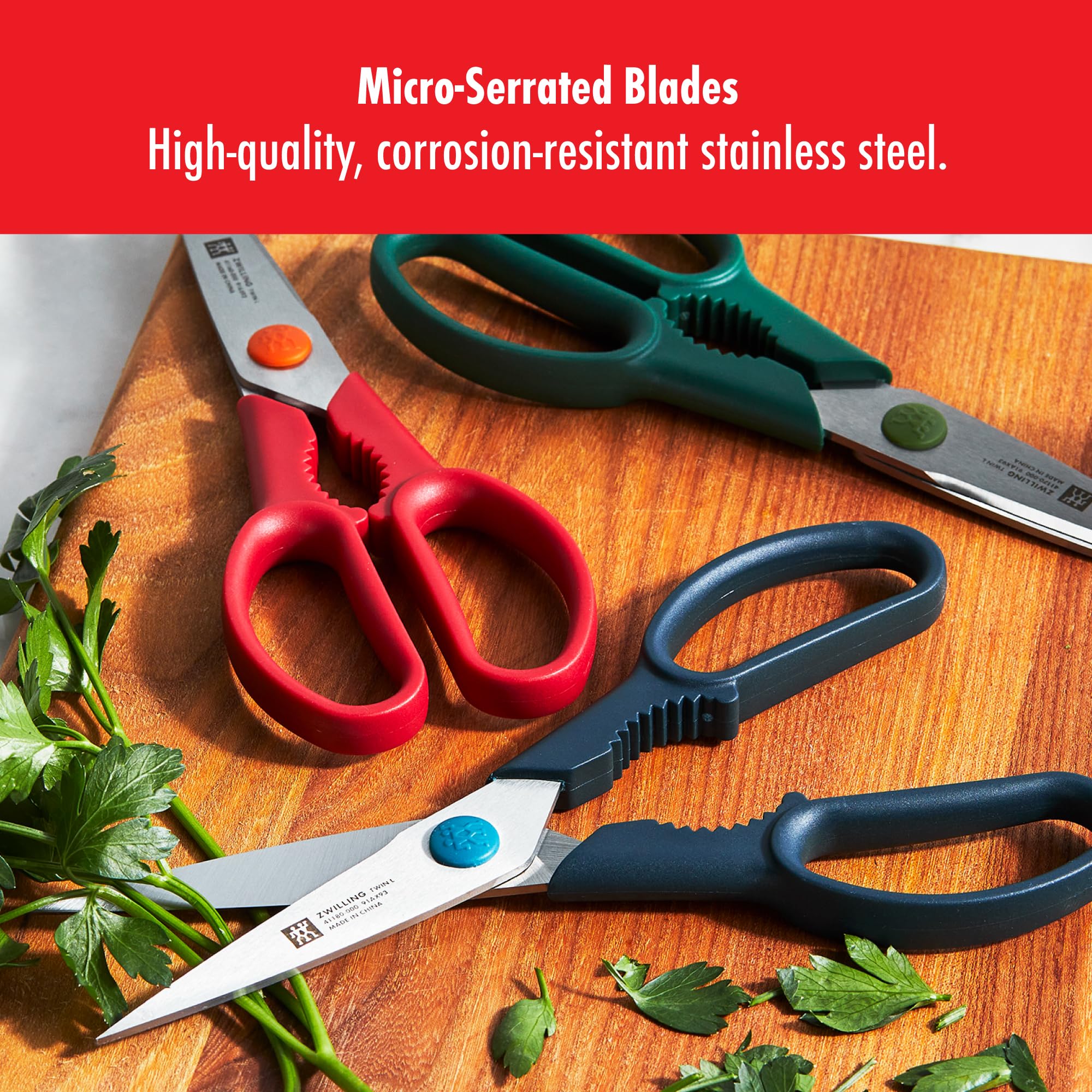 Zwilling Now S Forbici Cucina Blu Mirtillo Multiuso Inox