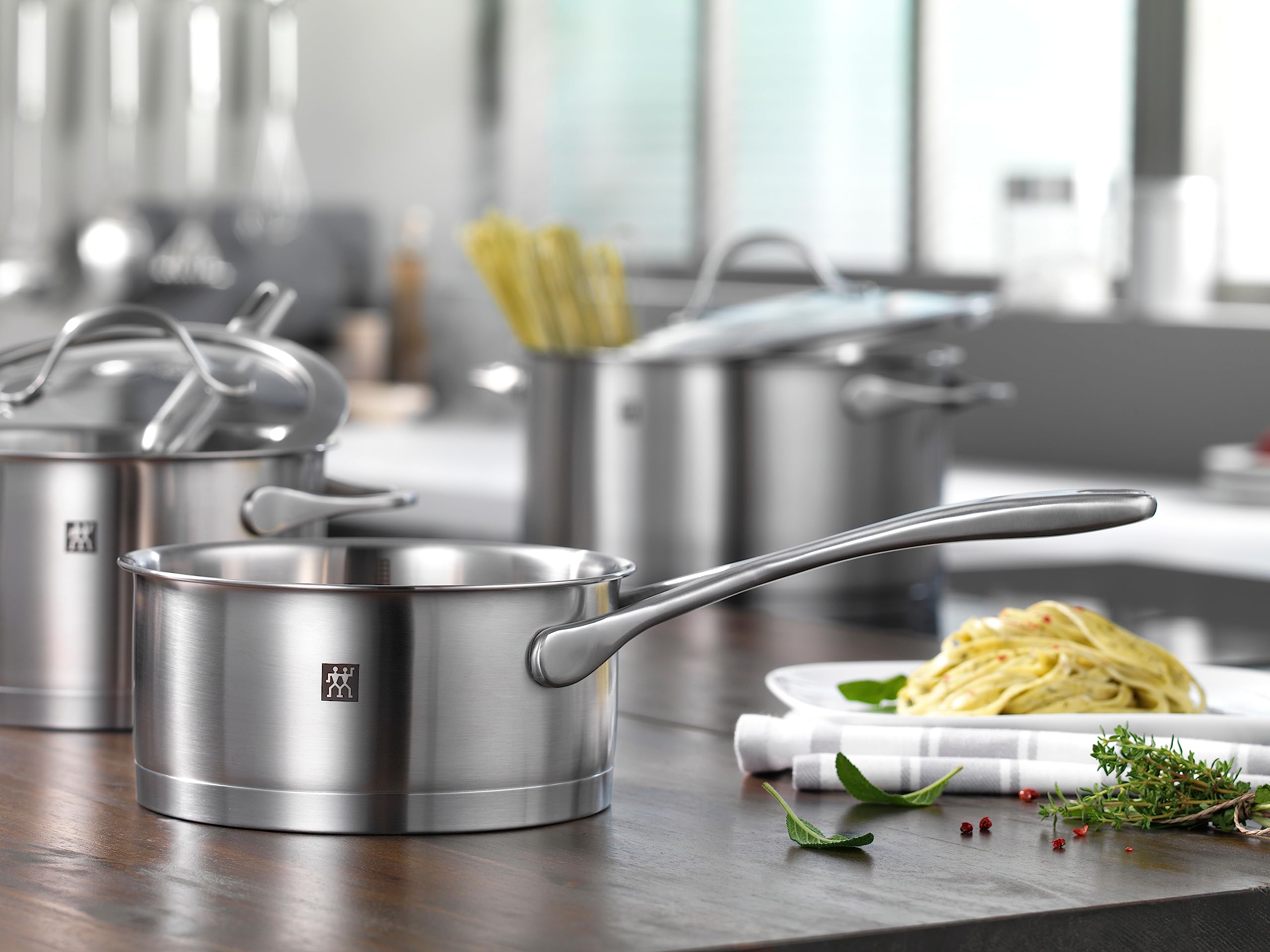 ZWILLING Essence Batteria pentole 5 pezzi inox induzione vetro