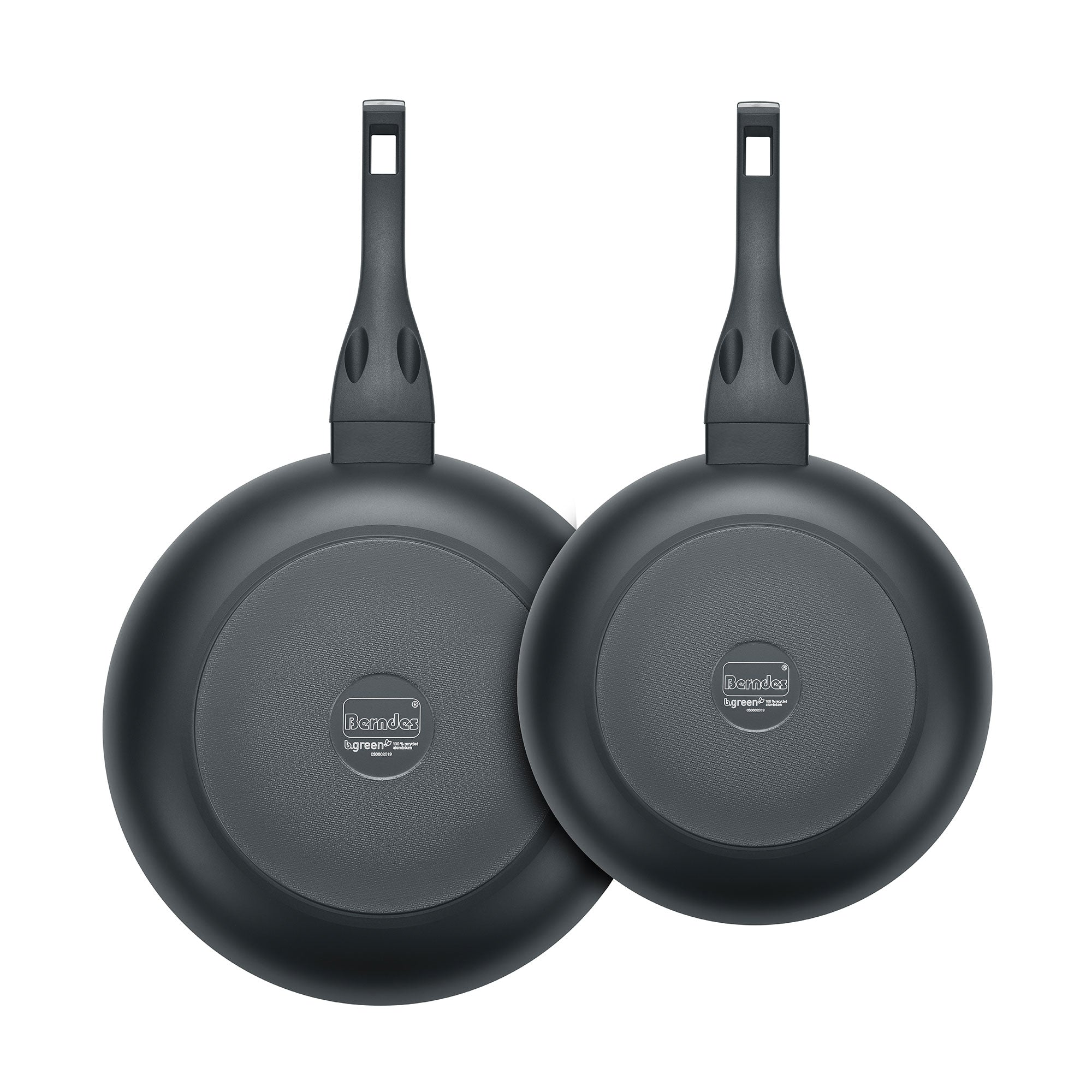 Berndes Alu Recycled set padelle 24+28 cm nero antiaderente