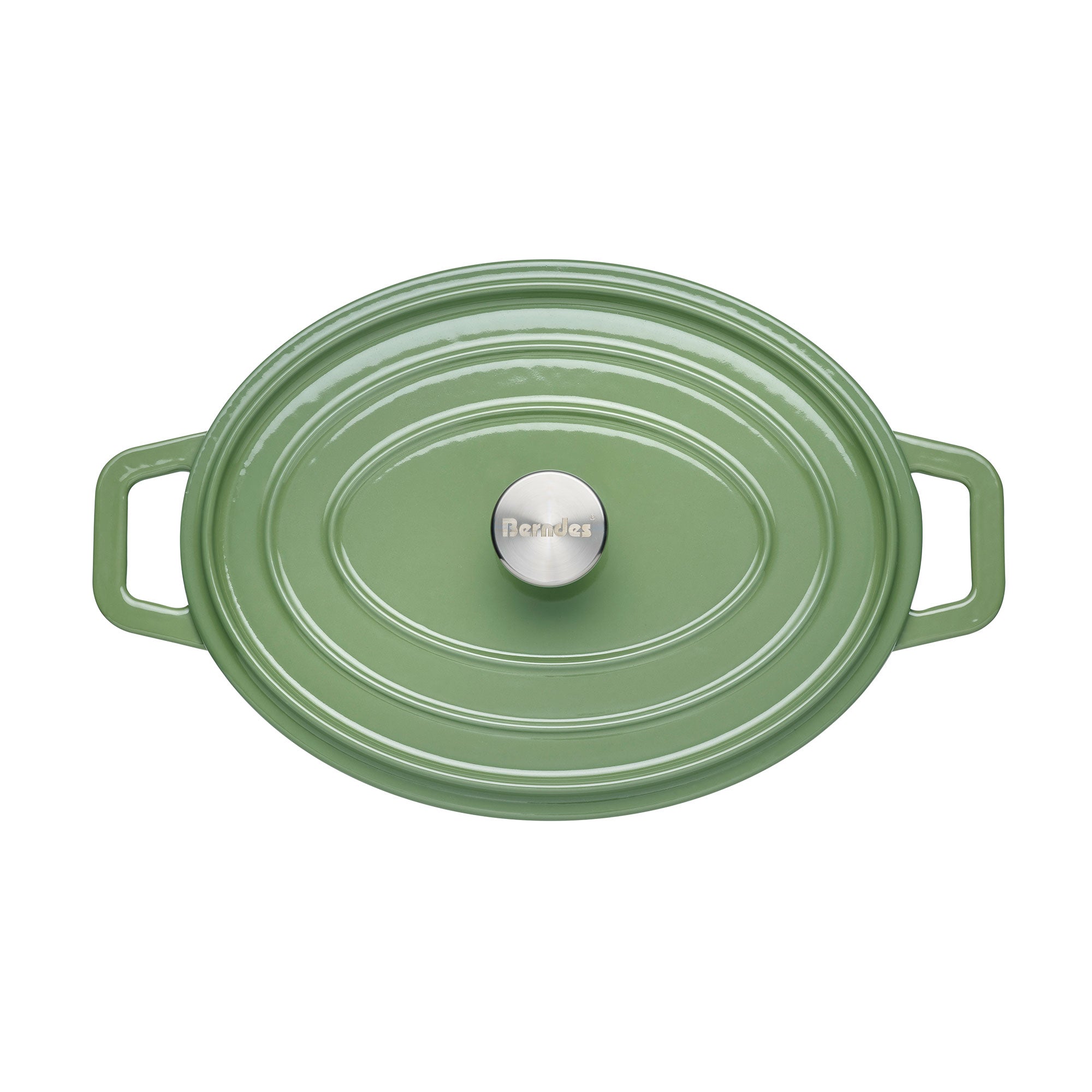 Berndes b.iron cocotte ovale ghisa 31x24 cm verde 6 L