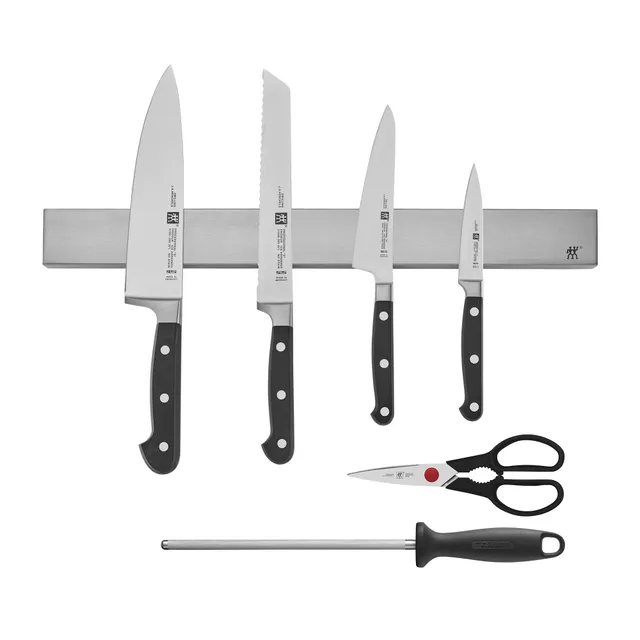ZWILLING Pro set 7 coltelli con barra magnetica 44,5 cm acciaio