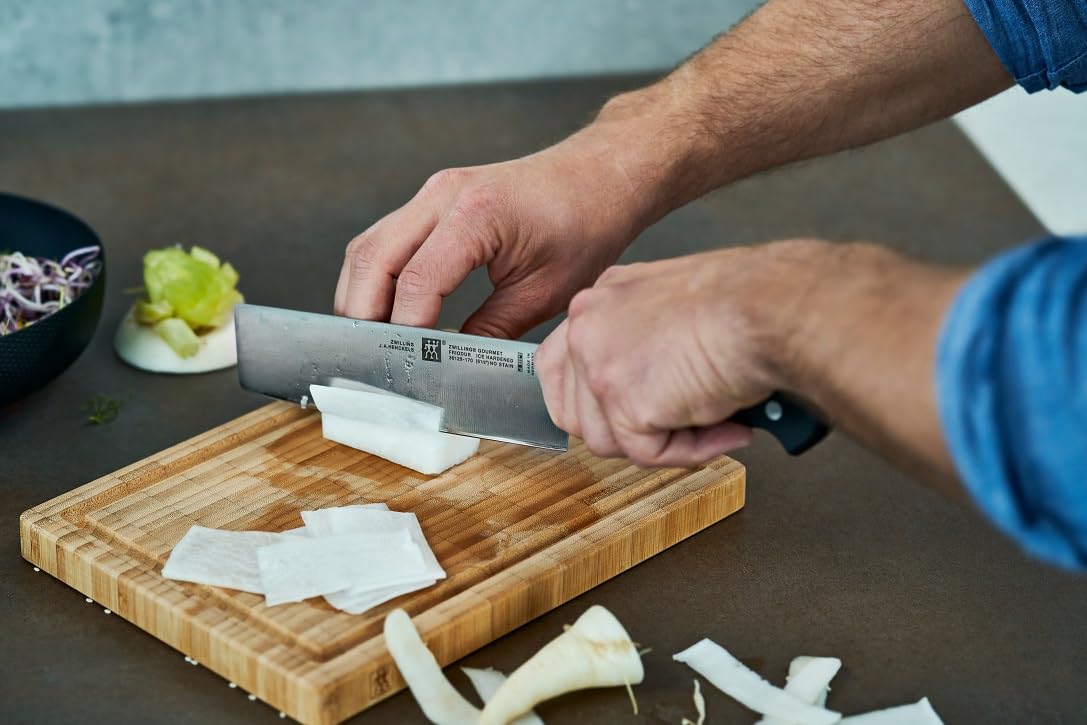 Zwilling Gourmet coltello Nakiri 17 cm nero acciaio inox