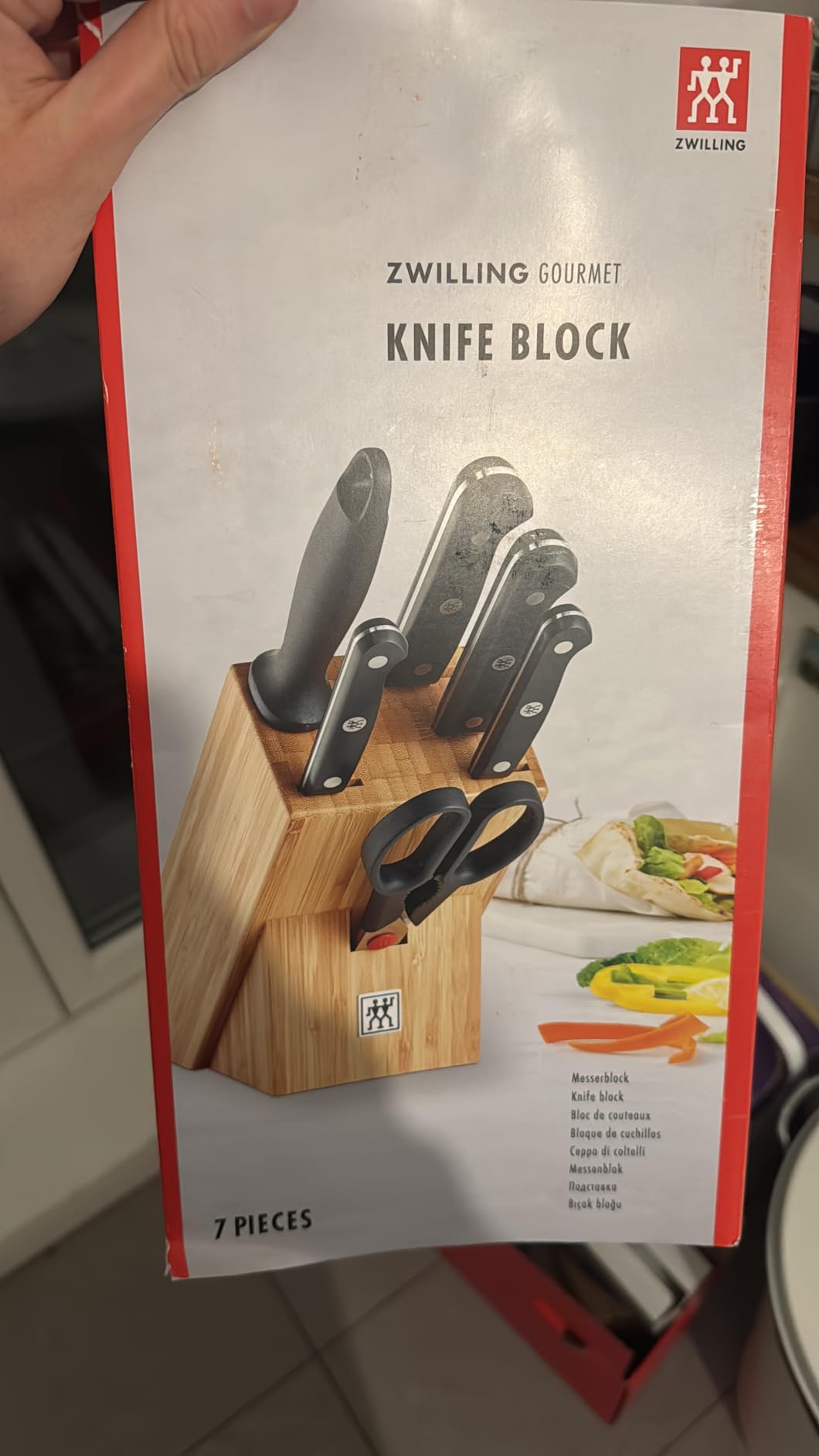 Zwilling Gourmet Set Coltelli 7 Pezzi con Ceppo Inox