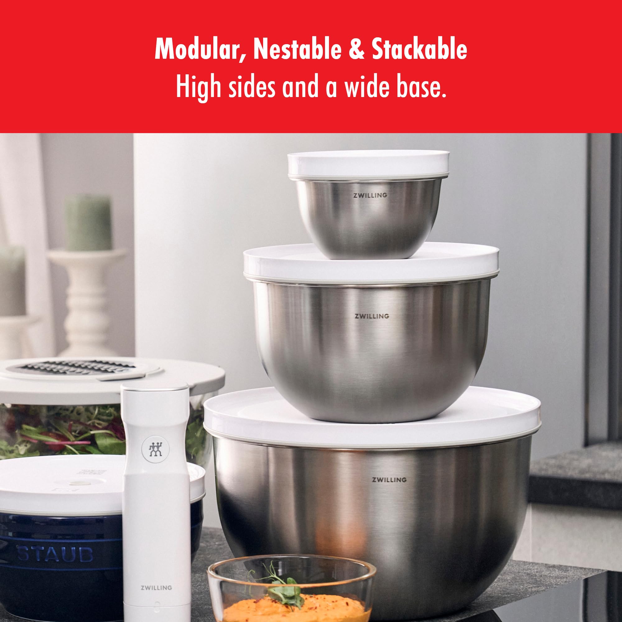 Zwilling Fresh & Save set 9 ciotole inox sottovuoto BPA free