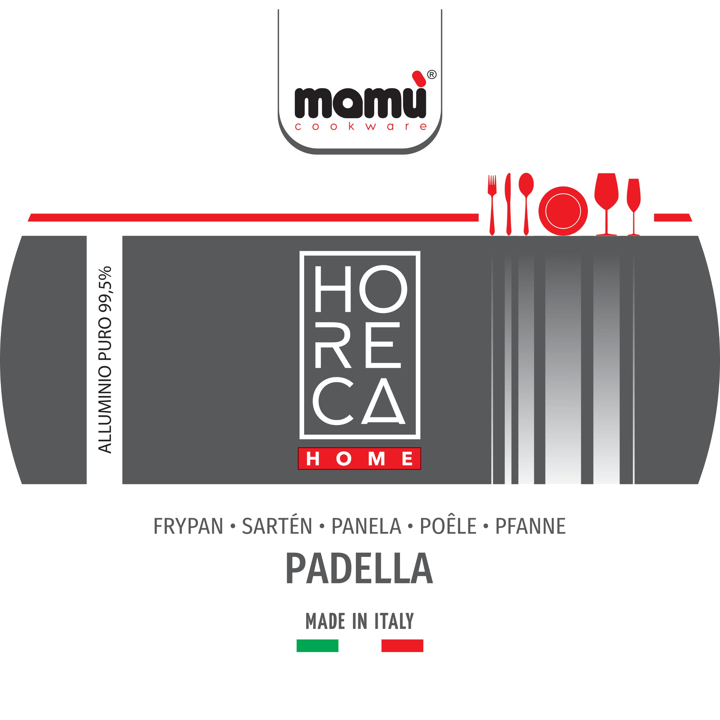 Mamù Horeca Saltapasta Alluminio Puro 36 cm