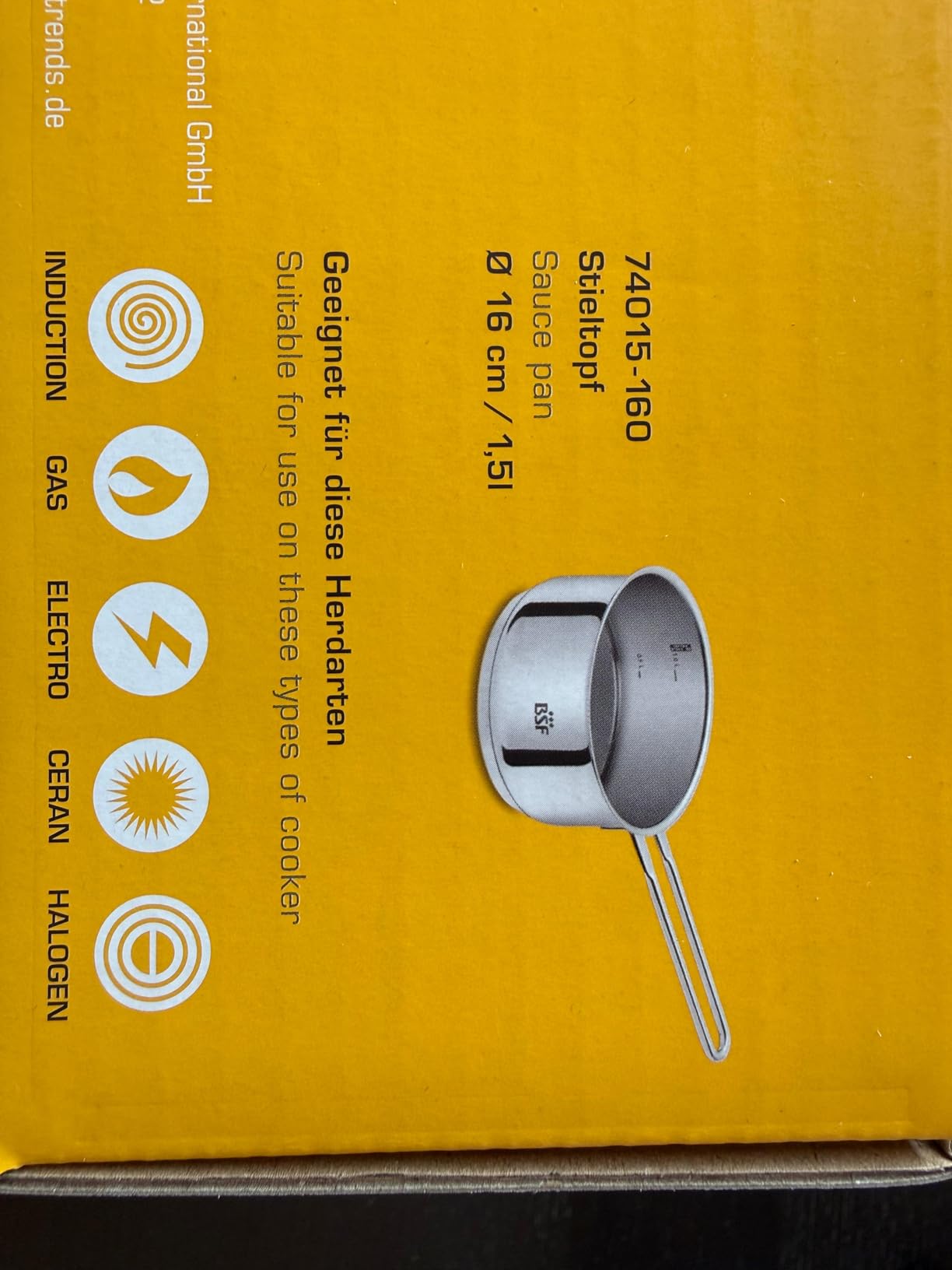 Zwilling Bordeaux Pentolino Acciaio Inox 16 cm 1,5 L