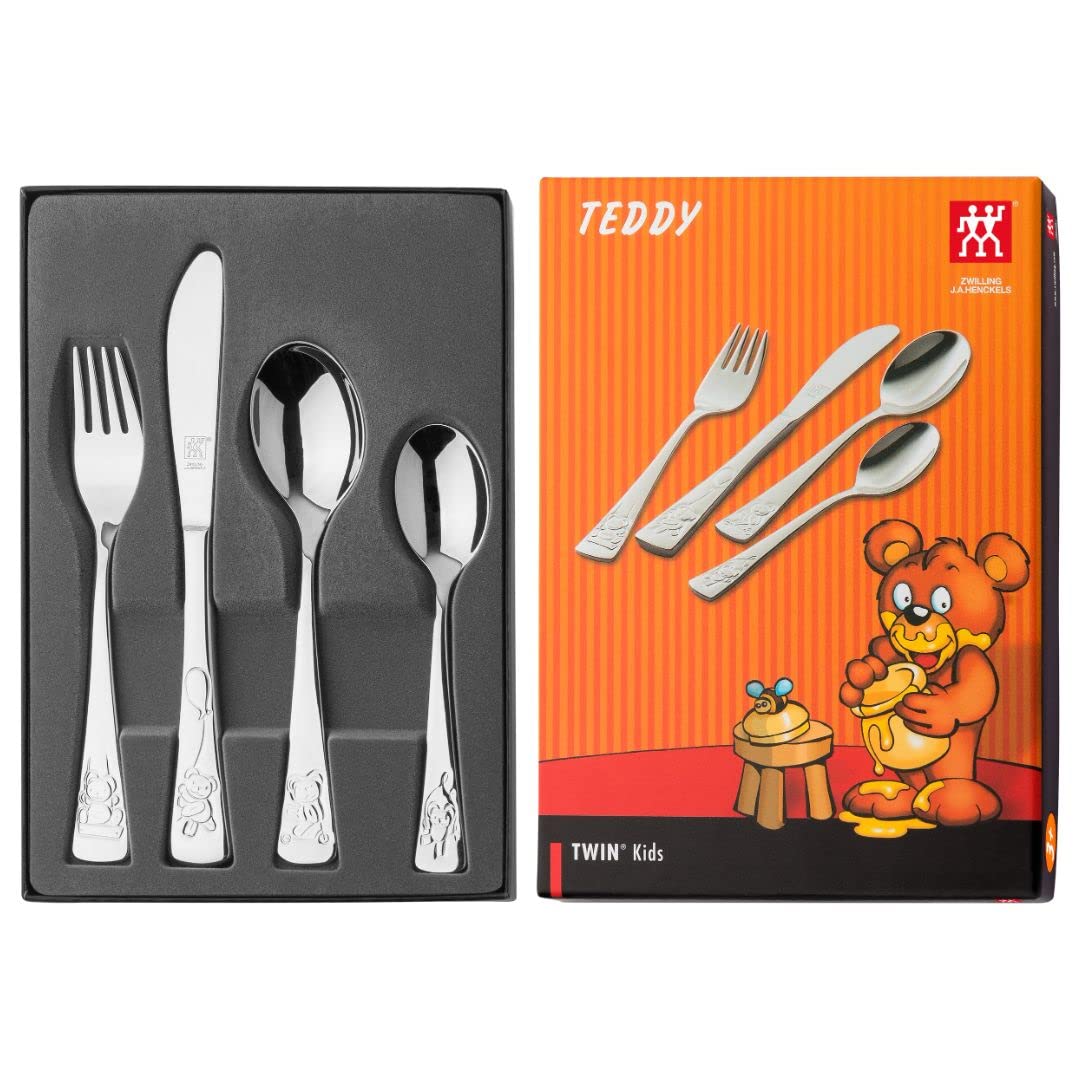 Zwilling Teddy 07012-210-0 set posate bambini 4 pezzi inox